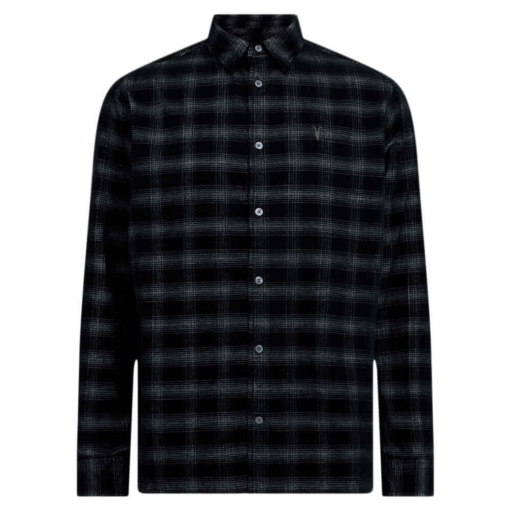 AllSaints Kink Corduroy Checked Relaxed Fit Shirt